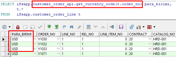 IFS ERP Api kullanımına ait görsel