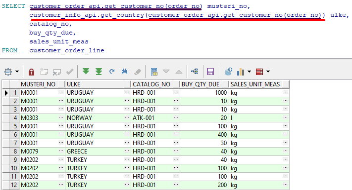 IFS ERP Api kullanımına ait görsel